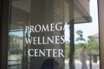 The Promega Wellness Center Sign on the entrance door.