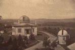 An old photograph of the observatory from the window of another building.