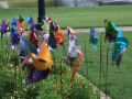 Millennium Oaks ParkPinwheels by the pond