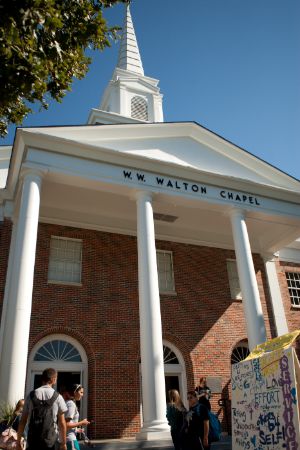 Front steps of the chapel