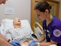 Wells Nursing & Science HallStudents work with simulated patient